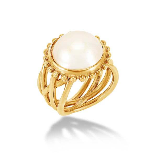 ANR10-14Y-WP-Dower-and-Hall-14k-Yellow-Gold-Anemone-Ring-with-Large-Mabe-Pearl