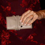 Soft Taupe Jewellery Travel Wrap