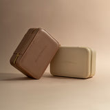 Large Cream Zipped Cushion Jewellery Box