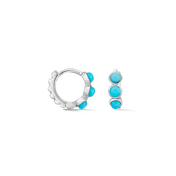 HHE36-S-Dower-and-Hall-Sterling-Silver-Small-Azure-Turquoise-Huggie-Hoops