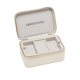 Large Cream Zipped Cushion Jewellery Box