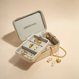 Large Cream Zipped Cushion Jewellery Box