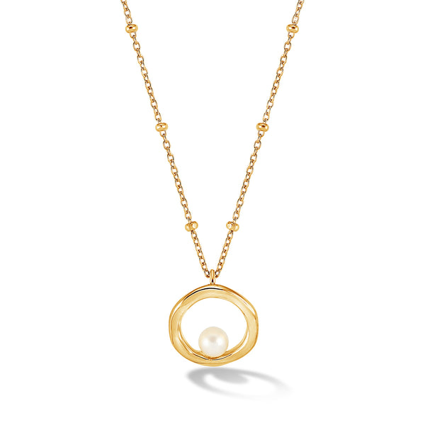    LUP9-V-WP-Dower-and-Hall-Yellow-Gold-Vermeil-Open-Circle-and-White-Pearl-Waterfall-Pendant