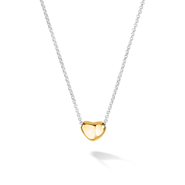 NP237-MIX-Dower-and-Hall-Sterling-Silver-and-Gold-Vermeil-Heart-Nugget-Pendant