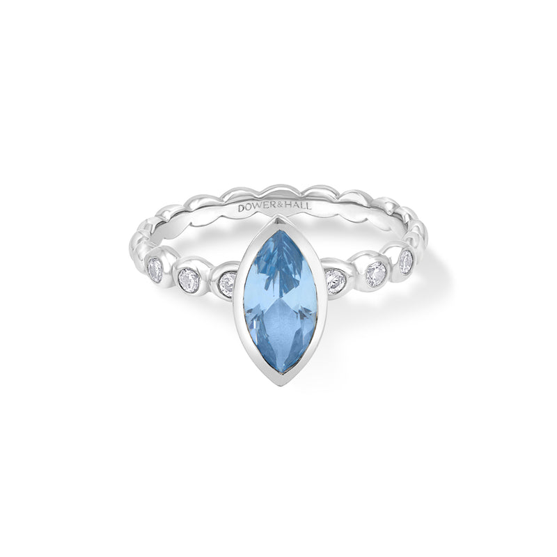 NTR38-18W-AQUA-Dower-and-Hall-18k-White-Gold-Bubbles-Narrative-Ring-with-Marquise-Aquamarine