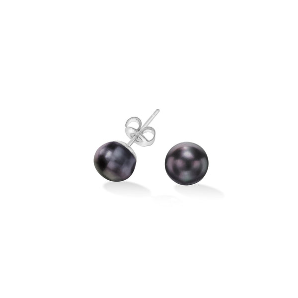     PE108-S-PKP-Dower-and-Hall-Sterling-Silver-8mm-Peacock-Freshwater-Pearl-Studs