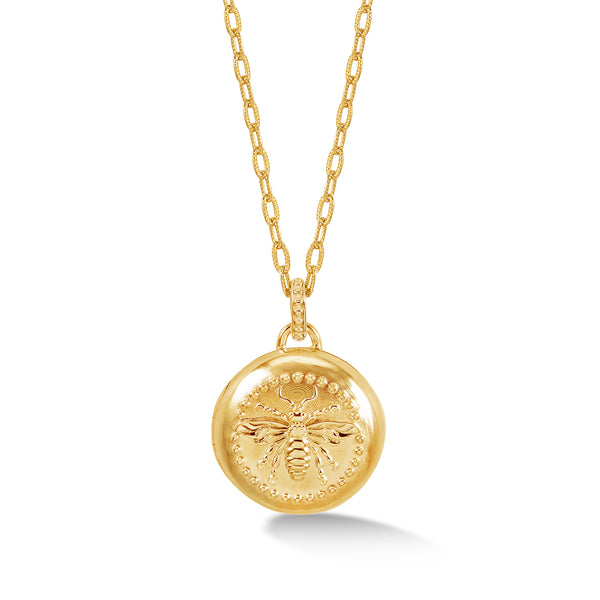    TSLK47-V-Dower-and-Hall-Yellow-Gold-Vermeil-Queen-Bee-Locket