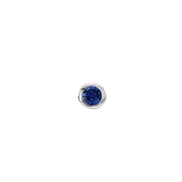 Men's Single 3mm Blue Sapphire Dewdrop Stud