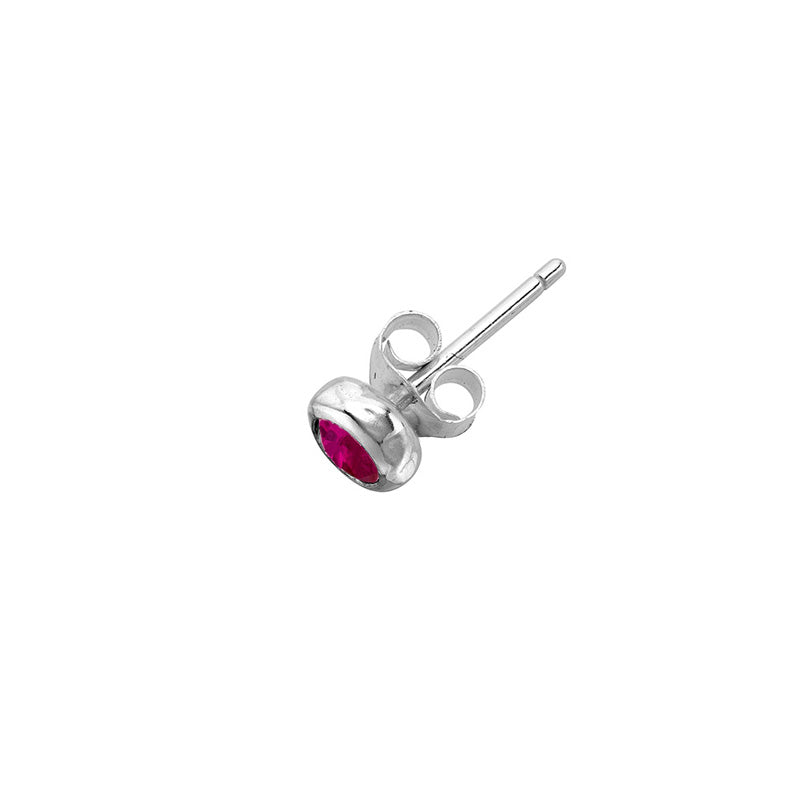 Dower-and-Hall-Sterling-Silver-Mens-Single-3mm-Red-Ruby-Dewdrop-Stud-3