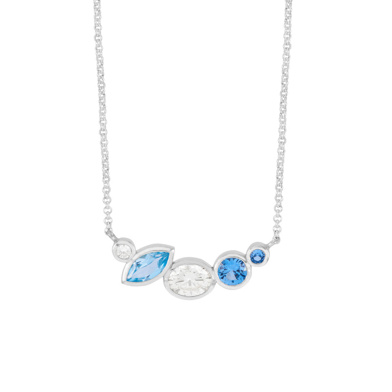 'Serenity' Tutti Frutti Bar Necklace