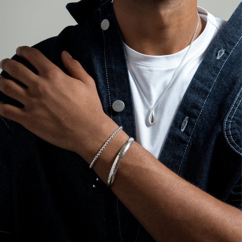 Men's Black Misanga Cord Bracelet