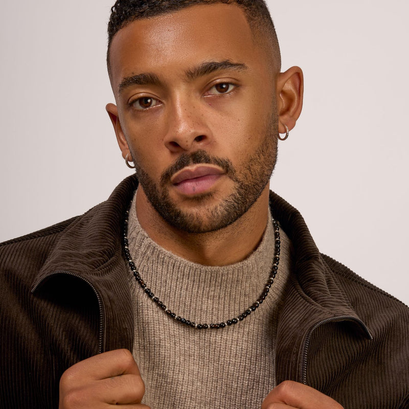 Men's Mixed Black Onyx Necklace