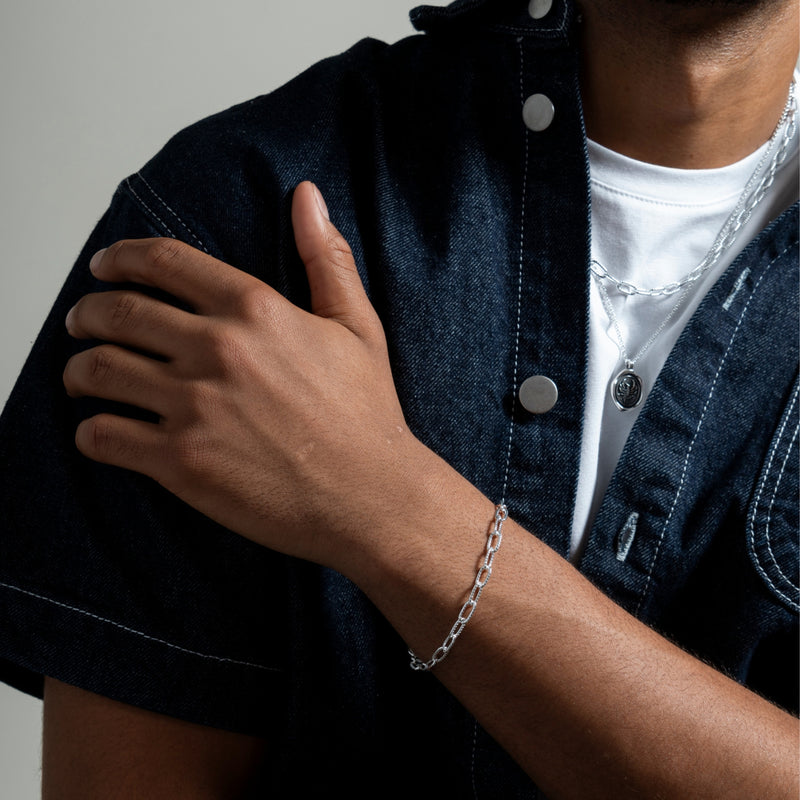 Men's Groove Chain Bracelet