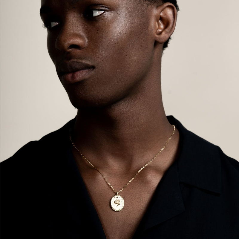 Men's Snake Talisman Necklace