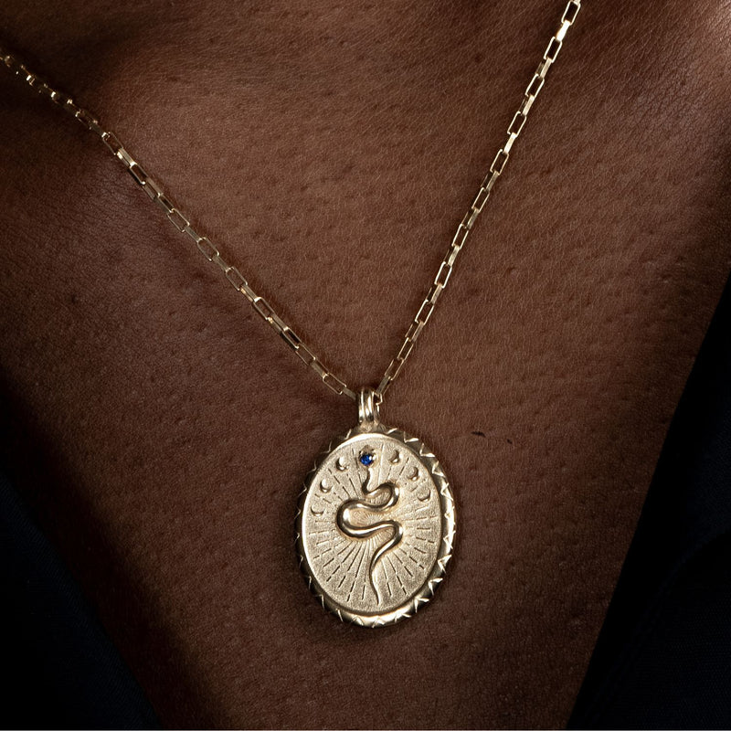 Men's Snake Talisman Necklace