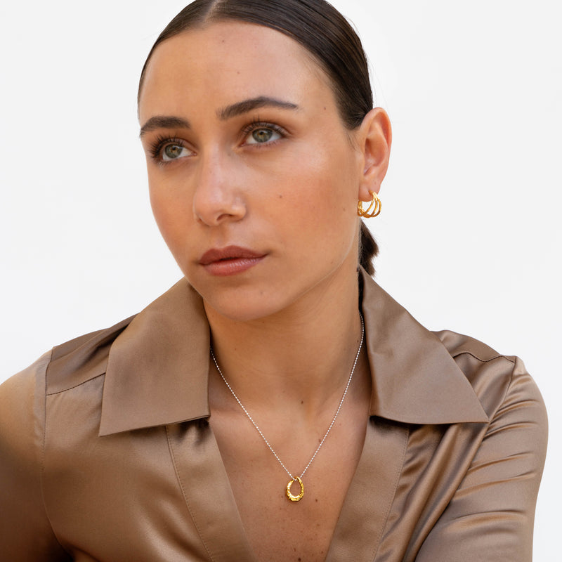 WFE14-V-Dower-and-Hall-Yellow-Gold-Vermeil-Small-Triple-Row-Waterfall-Hoops-2