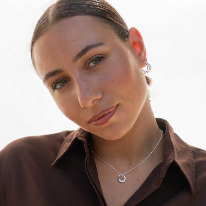 Small Triple Row Waterfall Hoops