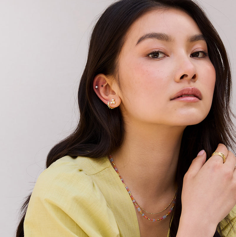 Star Huggie Hoops