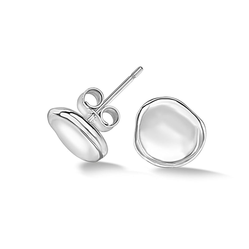 Men's Single Dimple Pebble Stud