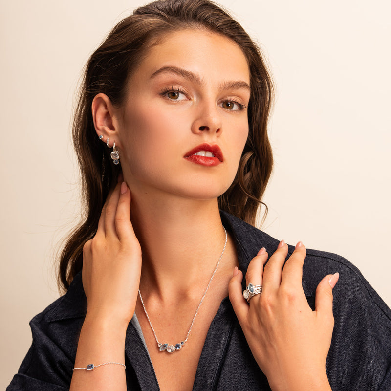 'Serenity' Tutti Frutti Bar Necklace