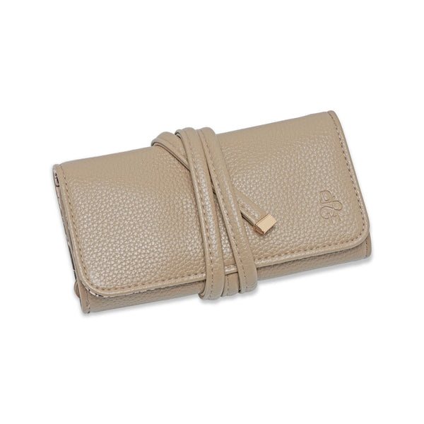 Soft Taupe Jewellery Travel Wrap