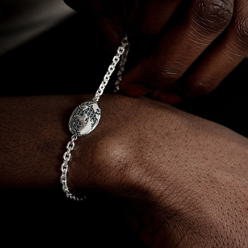 Men's One World Talisman Chain Bracelet