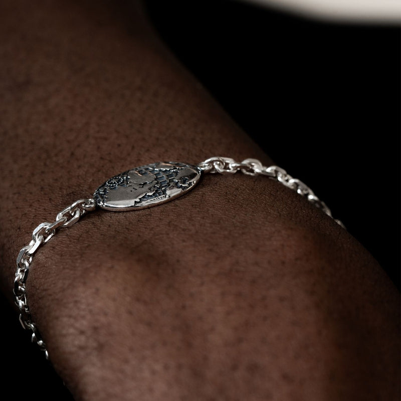 Men's One World Talisman Chain Bracelet
