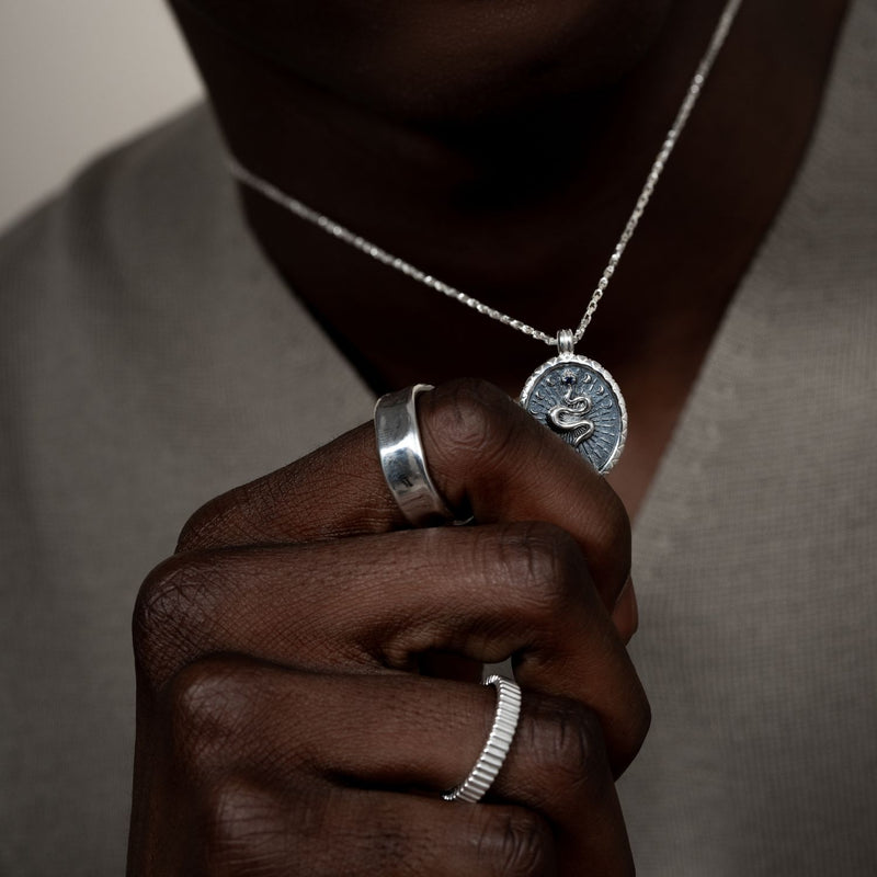 Men's Snake Talisman Necklace
