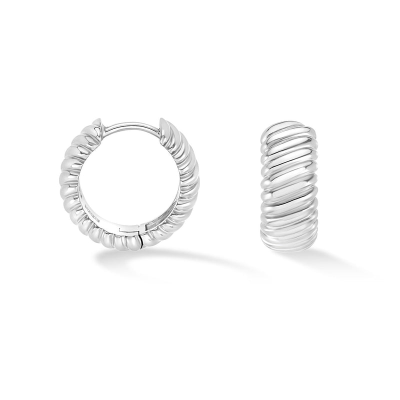 Men's Single Large Twist Hoop
