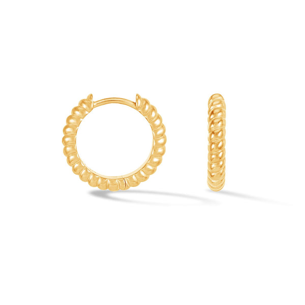 Men's Small Twist Hoops
