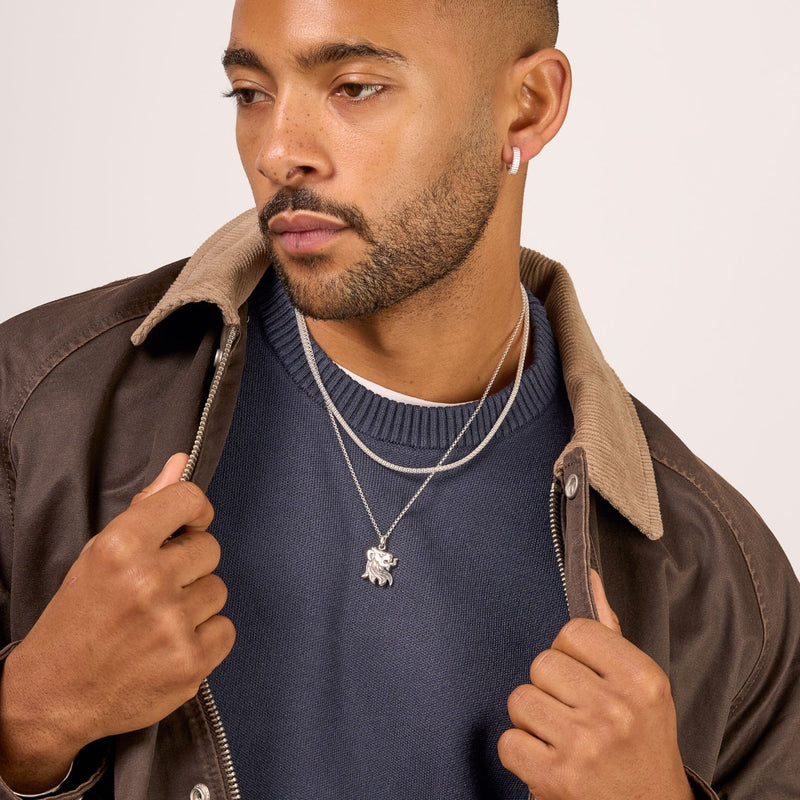 Men's Lion's Head Talisman Pendant