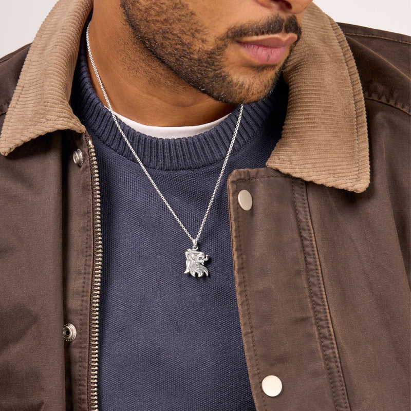Men's Lion's Head Talisman Pendant