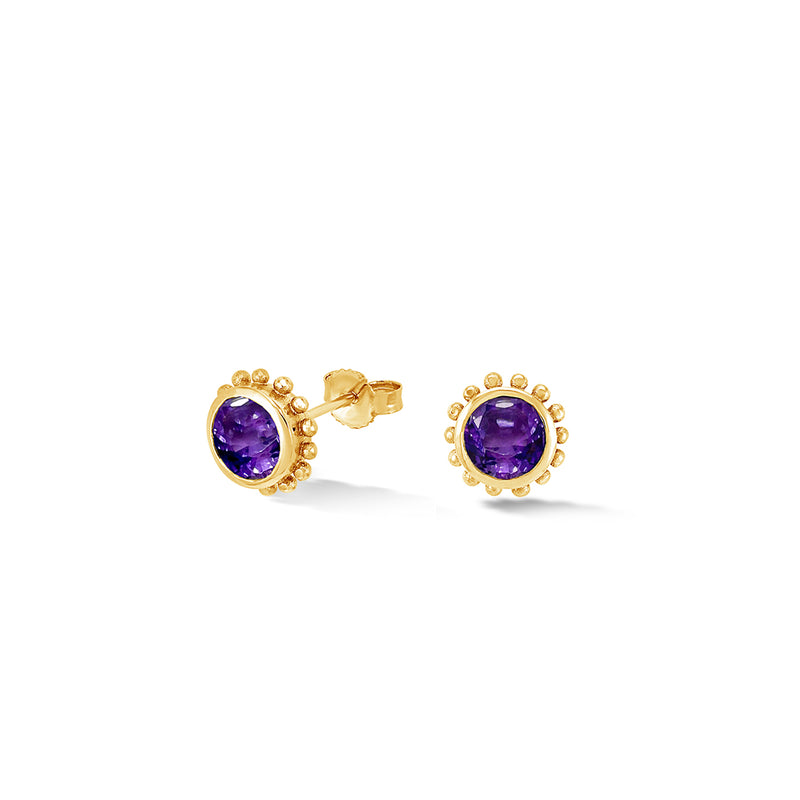    ANE6-14Y-AME-Dower-and-Hall-14k-Yellow-Gold-Anemone-Studs-with-Amethyst