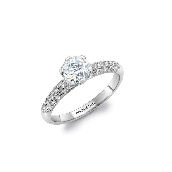 Angel Diamond Engagement Ring