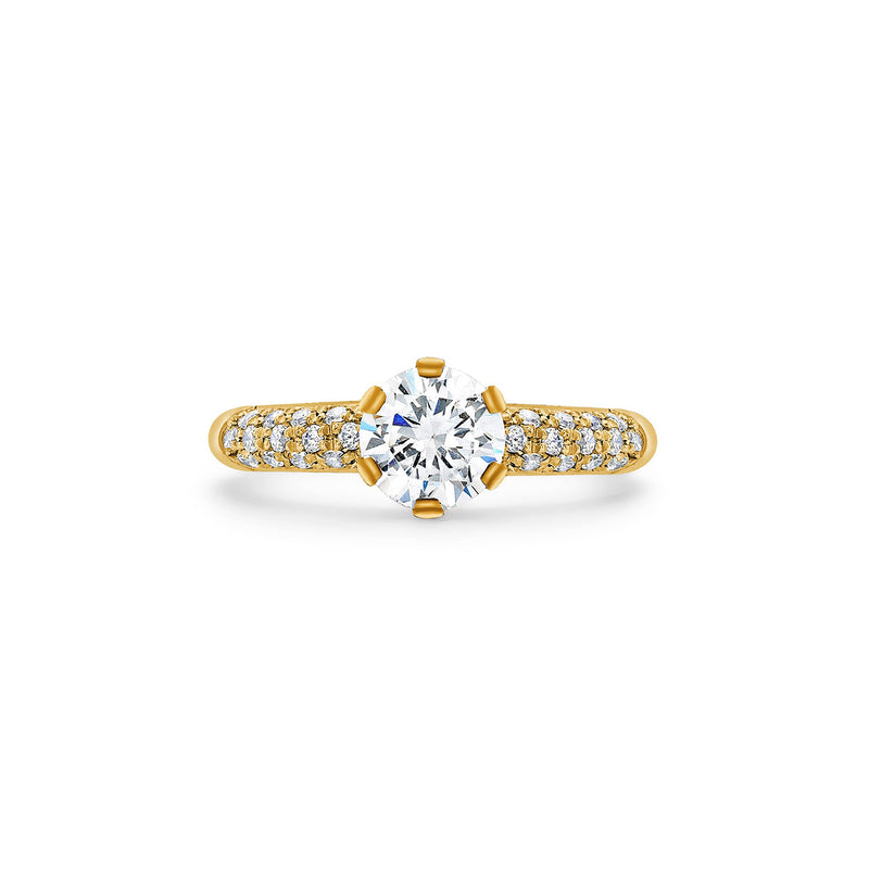 Angel Diamond Engagement Ring