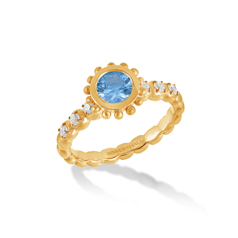     ANR2-14Y-BT-Dower-and-Hall-14k-Yellow-Gold-Anemone-Ring-with-Round-Blue-Topaz