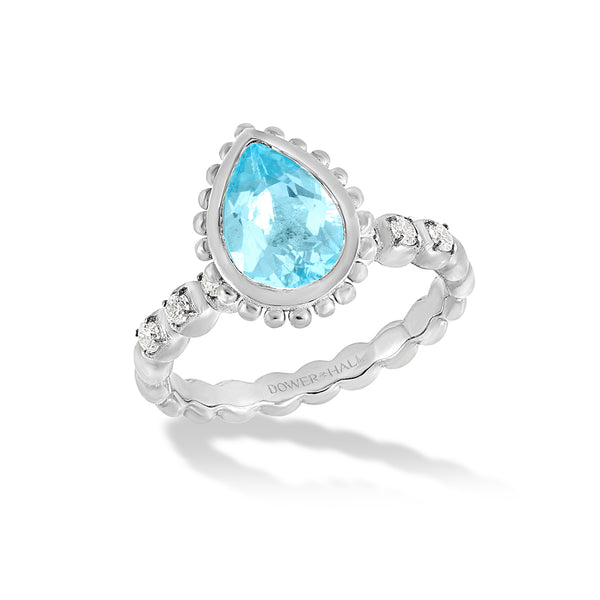 ANR7-14W-BT-Dower-and-Hall-14k-White-Gold-Anemone-Ring-Teardrop-Ring-with-Blue-Topaz