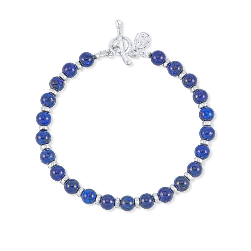 AZBB12M-S-LAPIS-Dower-and-Hall-Sterling-Silver-Mens-Lapis-Lazuli-Halo-Bracelet