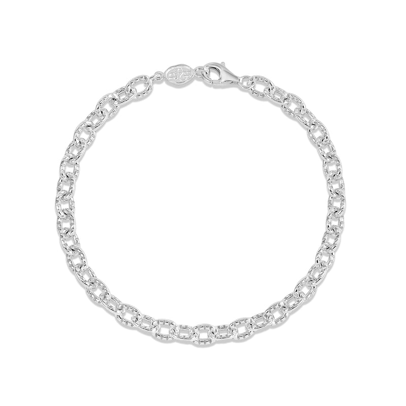    CHN-S-OVAL-MILLIE-BL-Dower-and-Hall-Sterling-Silver-Chunky-Oval-Millie-Grain-Bracelet