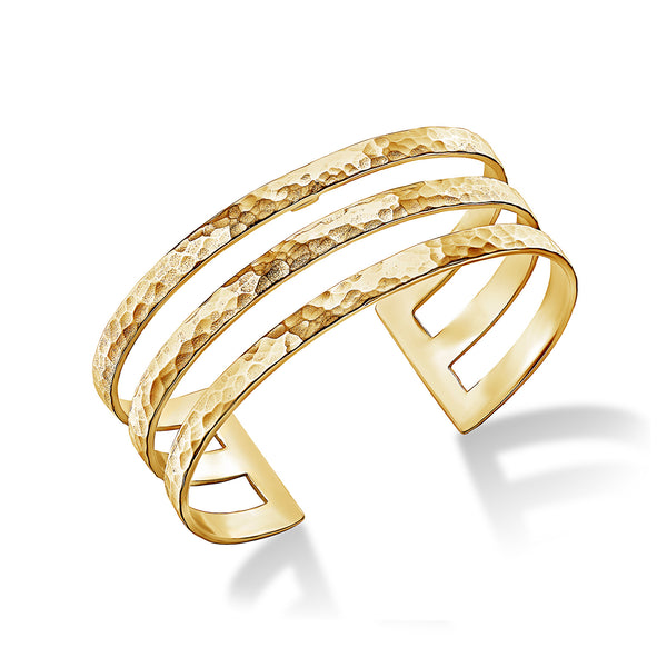 CUFF33-V-Dower-and-Hall-Yellow-Gold-Vermeil-25mm-Triple-Bar-Nomad-Cuff