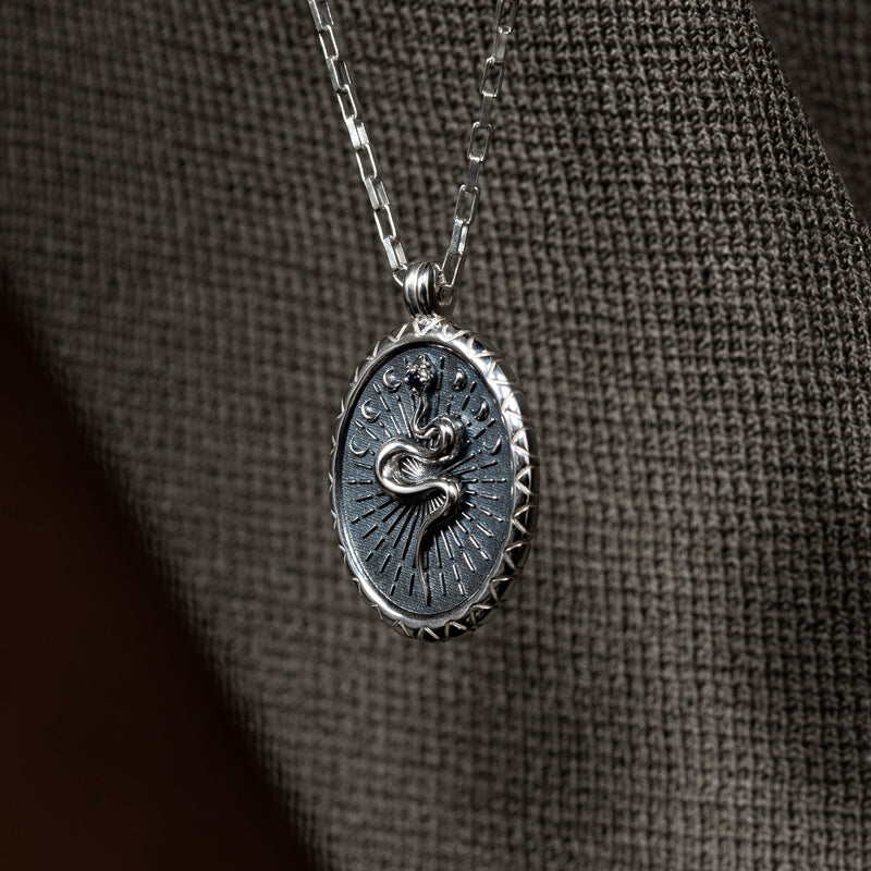 Men's Snake Talisman Necklace
