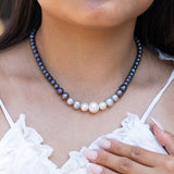 Dark Ombre Freshwater Pearl Necklace