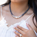Dark Ombre Freshwater Pearl Necklace