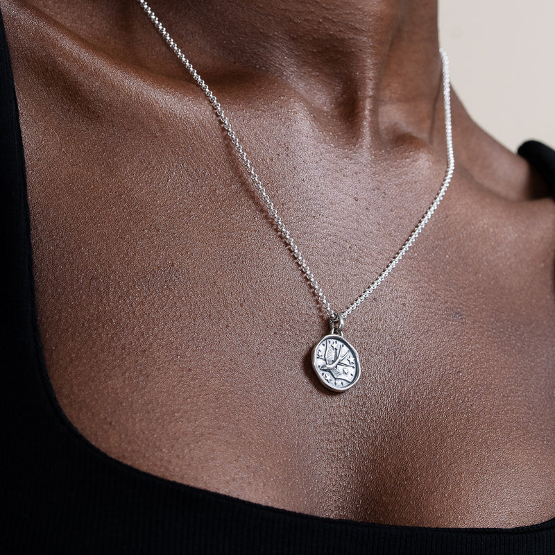 Flying Swallow Talisman Necklace