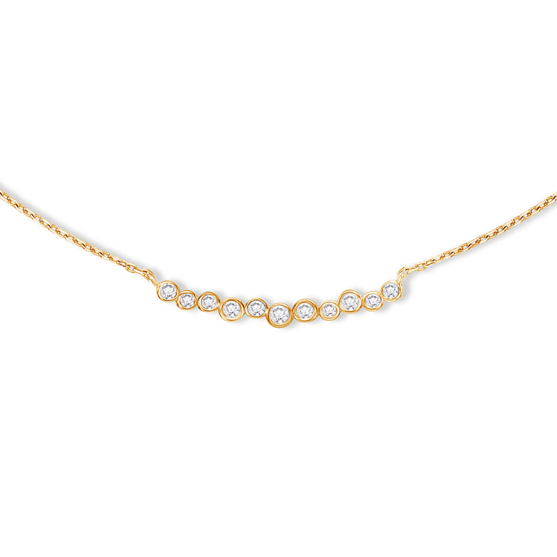 DCN12-18Y-DIA-50PT-Dower-and-Hall-18k--Yellow-Gold-and-Diamond-Medium-Cascade-Bar-Necklace