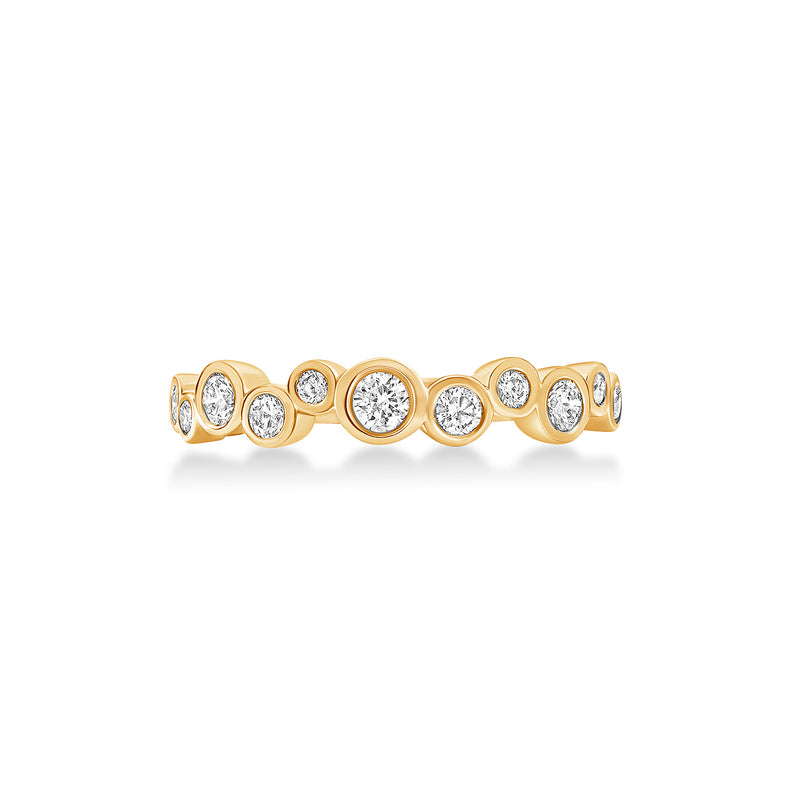 Diamond Cascade Ring 18k Gold Diamond Fine Cascade Ring