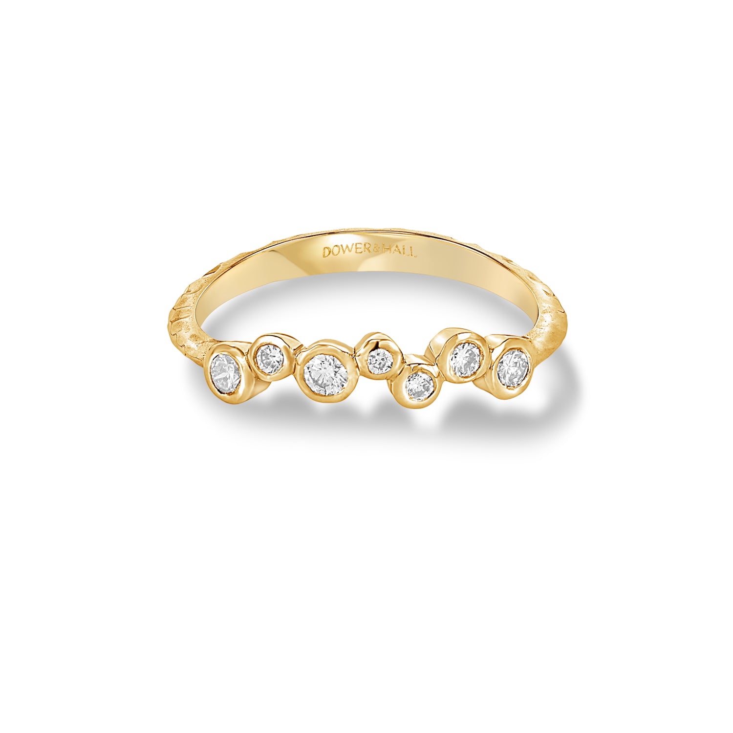 Diamond Cascade Ring 18k Gold Diamond Fine Cascade Wraparound Ring