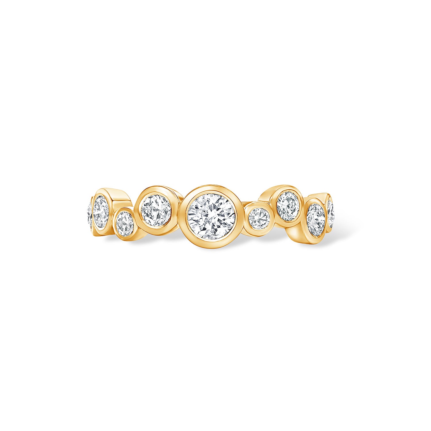 18k Gold Diamond Cascade Ring - 0.75ct