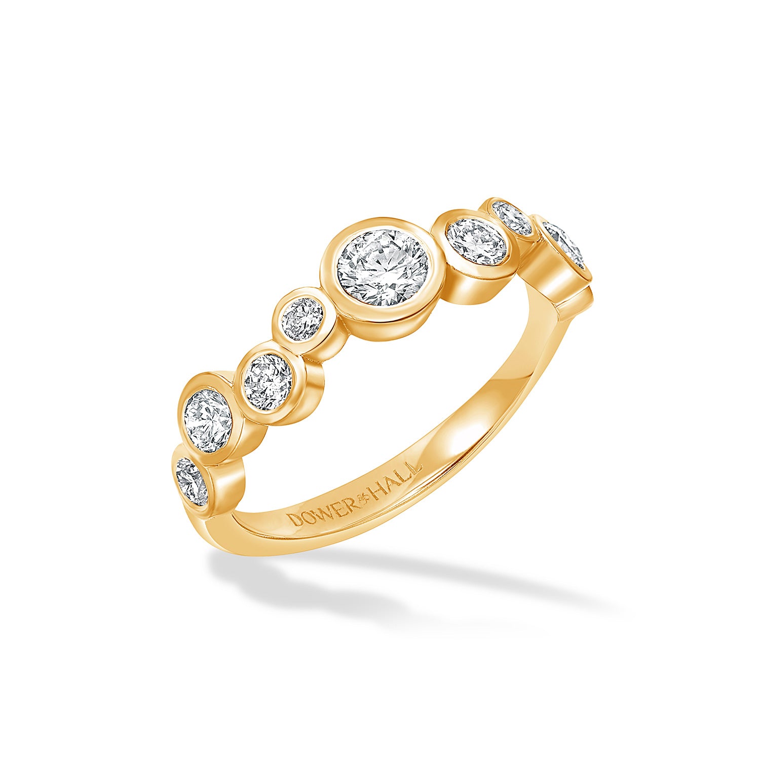 18k Gold Diamond Cascade Ring - 0.75ct