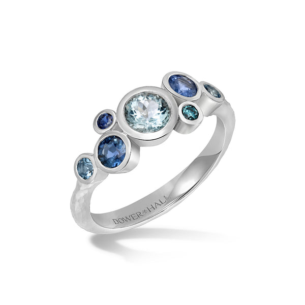 DDR47-18W-BLUES-Dower-and-Hall-18k-White-Gold-Sapphire-and-Aquamarine-Cascade-Cluster-Ring